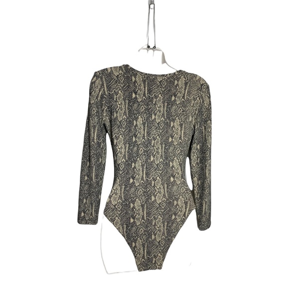 Arnaud de Paris padded shoulders animal prints bodysuits size 43 s/m - Picture 2 of 4